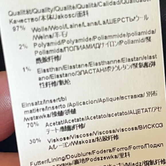 Boss Denalyn Boat Neck Sheath Dress in Size 8 Black 3/4 Sleeves Wool Blend - Picture 9 of 12